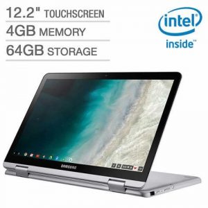 Samsung 12.2" Touchscreen 2-in-1 Chromebook - Intel Celeron - 1920 x 1200p - Digital Pen & Bonus Pouch XE520QAB-K04US Laptop Notebook Tablet 4GB 64GB Storage SAMSUNG