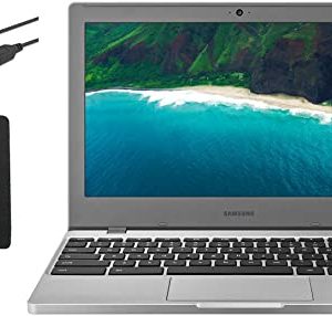 Samsung Chromebook 4 11.6” Slim Light Thin Laptop for Business and Student, Intel Celeron N4000, 4GB RAM, 32GB eMMC Gigabit, Wi-Fi, Chrome OS (GM Accessories)