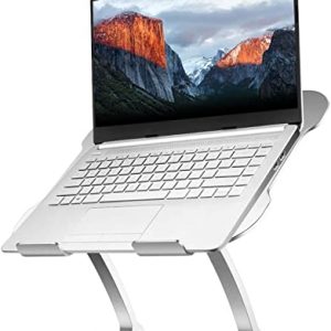 StillCool Laptop Stand, Ergonomic Aluminum Laptop Holder with Heat Vent, Height Adjustable, Laptop Riser Stand Compatible with MacBook,Air,Pro,Dell XPS,Samsung etc. Supports 10-18" Up to 22 Lbs