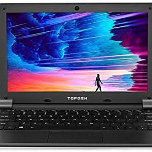 TOPOSH 11.6 Inch Laptop Windows 10 Pro PC Notebook Computer 6GB RAM 128GB ROM Intel Celeron J3455 Quad Core 1.5GHz Processor Graphics with US Keyboard WiFi Bluetooth-Black