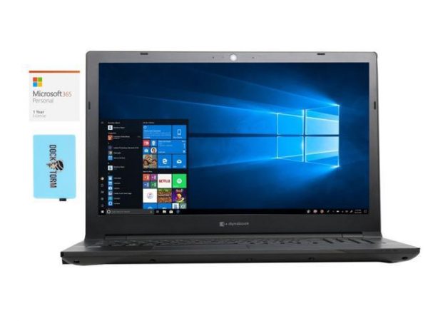 Toshiba Dynabook Tecra A50-F Home and Business Laptop (Intel Celeron 4205U 2-Core, 64GB RAM, 1TB m.2 SATA SSD, 15.6" Full HD (1920x1080), Intel HD 610, Win 10 Pro) with Microsoft 365 Personal , Hub Toshiba
