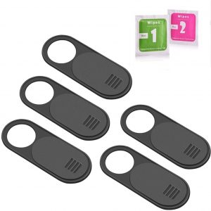 Webcam Cover, 0.035 inch Ultra-Thin Slider Camera Cover for MacBook Pro, Laptop, Mac, PC, Surfcase Pro, iPhone, Protecting Your Digital Life (5 PCS)