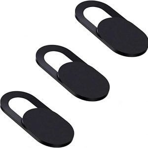 Webcam Cover, 3 Pack Trobing Laptop Camera Cover Slide Blocker Compatible for Computer Tablet Phone MacBook Mini/Air Pro iPhone iMac Echo Show Spot iPad Video Desktop (Black-3 Pack)