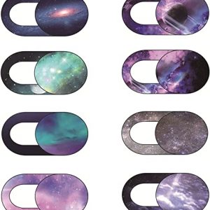 Webcam Cover 8 Packs, Ultra-Thin Camera Cover Privacy Protector, Cover Slide for Laptop/Mac/MacBook Air/iPad/iMac/PC/Cell Phone, Webcam Covers Laptop Accessories (Starry Sky)