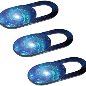 Webcam Cover, Camera Cover Slide, 0.02-Inch Ultra-Thin Camera Privacy Covers for Laptop, PC, Smartphone, Protect Your Visual Privacy and Security (Starry Sky Blue-3 Pack)