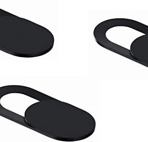 Webcam Cover Ultra Thin Slide for MacBook, MacBook Air, iMac, Chromebook, Laptops, HP, Dell, Lenovo, iPhone, Samsung Galaxy, PC, etc. [3-Pack]. Protect Your Privacy!