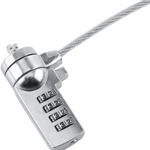 Weiyirot 4 Digit Password Laptop Combination Security Lock Cable Digit Password Lock Combination Security Lock Cable Chain Theft Deterrent Desktops for Notebooks