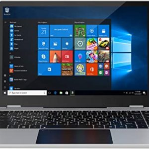 Windows 10 Pro Laptop 13.3” Rugged, Full HD Touchscreen Business Notebook Computer with Intel Pentium J4205, Quad-Core 6GB DDR4, 512GB SSD, Waterproof Design AWOW