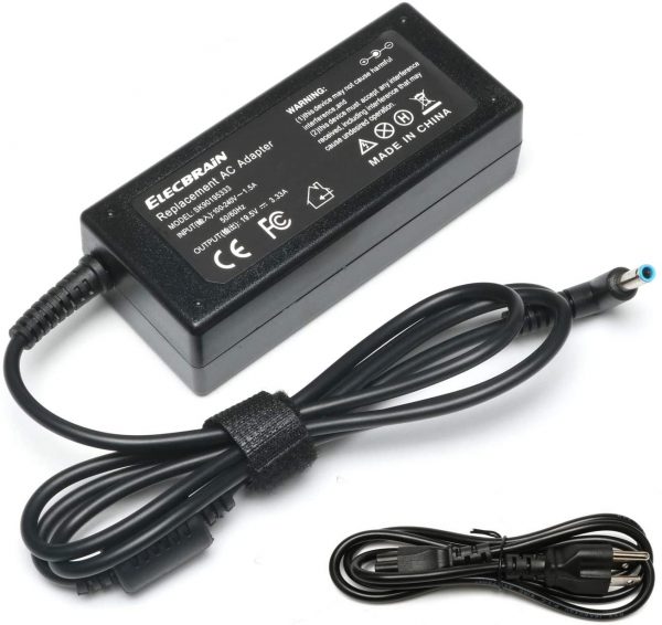 19.5V 3.33A AC Adapter Charger for HP 15-F009WM 15-F023WM 15-F039WM 15-F059WM 15-g073nr F9H92UA 15-g074nr Laptop 4.5/3.0mm Power Supply with Cord