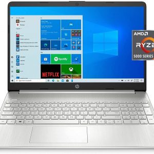 2021 HP 15.6" Full HD Laptop, AMD Ryzen 5-5500u Processor, 8GB DDR4 RAM, 256GB SSD, Bluetooth, Wi-Fi, HDMI, Windows 10, W/ MD Accessories