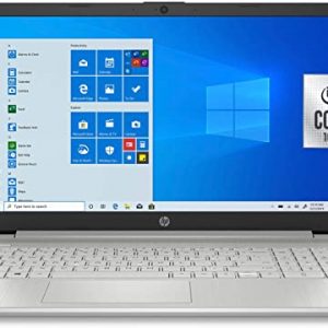 2021 HP 15.6" HD LED Laptop PC, Intel Core i3-1005G1 Processor, 8GB RAM, 256GB SSD, Wi-Fi 5, HDMI, Webcam, Bluetooth, Windows 10 S, Natural Silver, W/ IFT Accessories