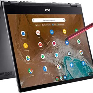 Acer Chromebook Spin 713 13.5" 2K Touchscreen 2-IN-1 Laptop Computer, Intel Quard-Core i5-10210U (Beats i7-7500U), 8GB DDR4 RAM, 128GB PCIe SSD, WiFi 6, Backlit KB, Chrome OS, BROAGE 16GB Flash Stylus