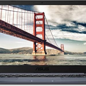 ASUS Laptop L406 Thin and Light Laptop, 14” HD Display, Intel Celeron N4000 Processor, 4GB RAM, 64GB eMMC Storage, Wi-Fi 5, Windows 10, Microsoft 365, Slate Gray, L406MA-WH02