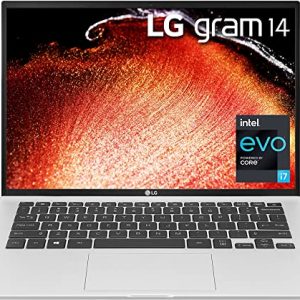 LG Gram 14Z90P - 14" WUXGA (1920x1200) Ultra-Lightweight Laptop, Intel evo with 11th gen CORE i7 1165G7 CPU , 8GB RAM, 512GB SSD, Alexa Built-in, 25.5 Hours Battery, Thunderbolt 4, Silver - 2021