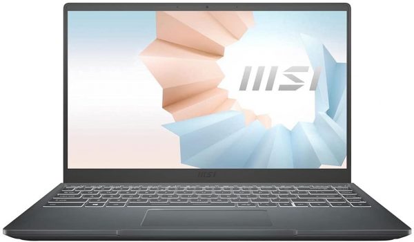 MSI Modern 14 Professional Laptop: 14" IPS-Level Thin Bezel Display, Intel Core i5-1135G7, Intel Iris Xe, 8GB RAM, 512GB NVMe SSD, Win10, Carbon Gray (B11MO-207)