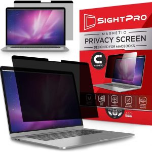 SightPro Magnetic Privacy Screen for MacBook Pro 15 Inch (2016, 2017, 2018, 2019) | Laptop Privacy Filter and Anti-Glare Protector