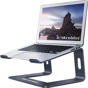 Skrebba Laptop Stand, Portable Ergonomic Computer Lifter Laptop Desktop Stand, Detachable Cooling Notebook MacBook Air Pro Riser Holder Stand for Dell, HP, Lenovo, Samsung More 10-15.6 inch Laptops