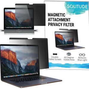 Solitude Screens Magnetic Privacy Screen MacBook Pro 13 inch-Ultra Thin-Supports sleep mode Dual-Sided Anti-Glare MacBook Pro 13 inch Screen Protector-Privacy Screen MacBook Pro 13 inch Laptop Screen (13" MacBook Pro (2016+))