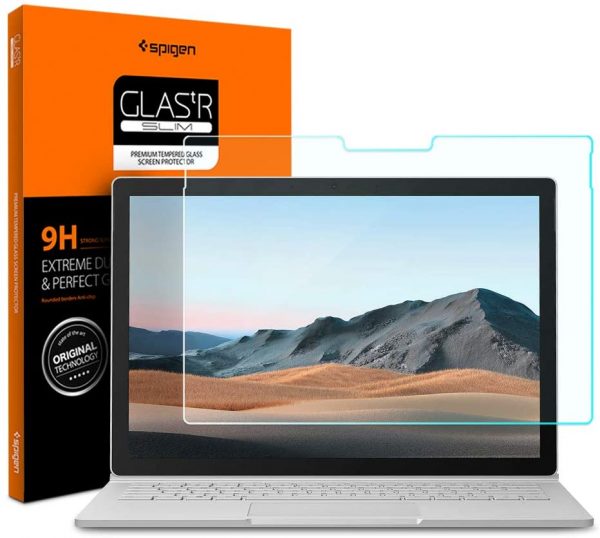 Spigen Tempered Glass Screen Protector Designed for Surface Book 3 (13.5 inch / 2020) [9H Hardness]