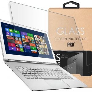 Tempered Glass Screen Protector for 13.3 Inches Laptop, 9H Hardness and Crystal Clear, Screen Protector size is 11.57 inch width x 6.54 inch height, compatible with any 13.3 inch touch screen laptop