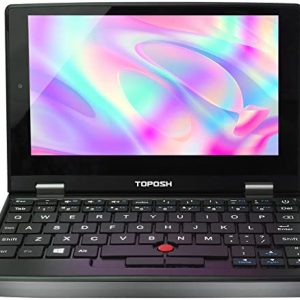 TOPOSH 7 Inch Mini Laptop, Touch Screen Notebook Computer,Windows 10 Pro, 8GB RAM+256GB SSD, Intel Celeron J3455, Quad Core 1.5GHz Processor, Pocket PC for Any Place