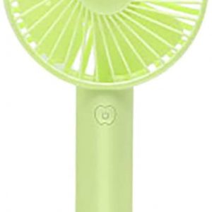 TTShonf Mini Portable Handeld Dorm Office Desktop USB Rechargeable Fan Cooler with Base Green
